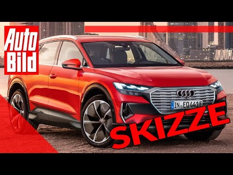 Audi Q4 e-tron (2020): Auto - Neuvorstellung - Skizze - SUV - Elektro