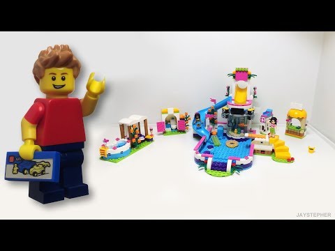 LEGO Friends Heartlake Summer Pool 41313 Unboxing & Exploration