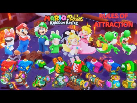 Rules of Attraction with the Pixel & Steampunk Weapons in Mario + Rabbids: Kingdom Battle