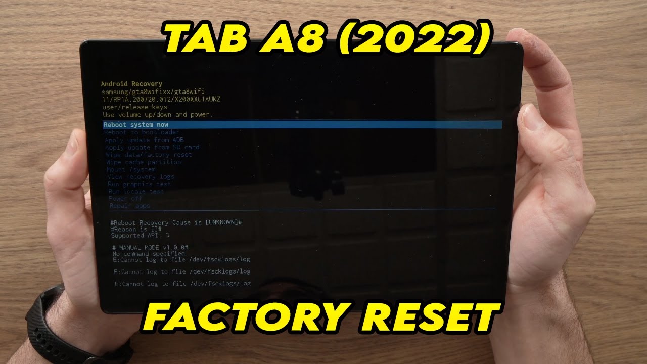 Samsung Galaxy Tab A8 (2022) : How to Factory Reset (Hard Reset)