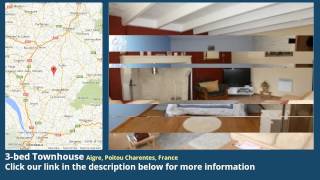3-bed Townhouse for Sale in Aigre, Poitou Charentes, France on frenchlife.biz