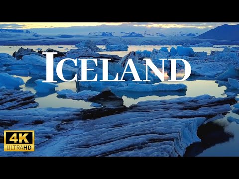 4 Minutes Of Iceland 4K HDR (ULTRA HD) | Relaxing Piano Music | 4k HDR 60fps @4minutes In 4K ​