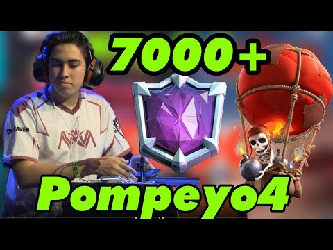 Pompeyo4 7000+ Gameplays ladder Push - Clash Royale