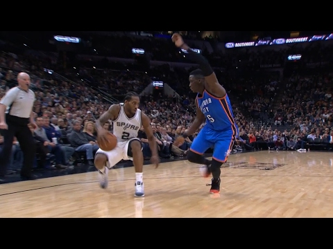 Kawhi Leonard Crosses Up Victor Oladipo | Thunder vs Spurs | January 31, 2017 | 2016-17 NBA Season