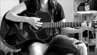 Birdy - Maybe. Guitar cover, chords / acordes