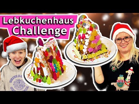 WHO HAS THE MOST BEAUTIFUL GINGERBREAD HOUSE? Eva vs. Kathi decorate with sweets Christmas challenge