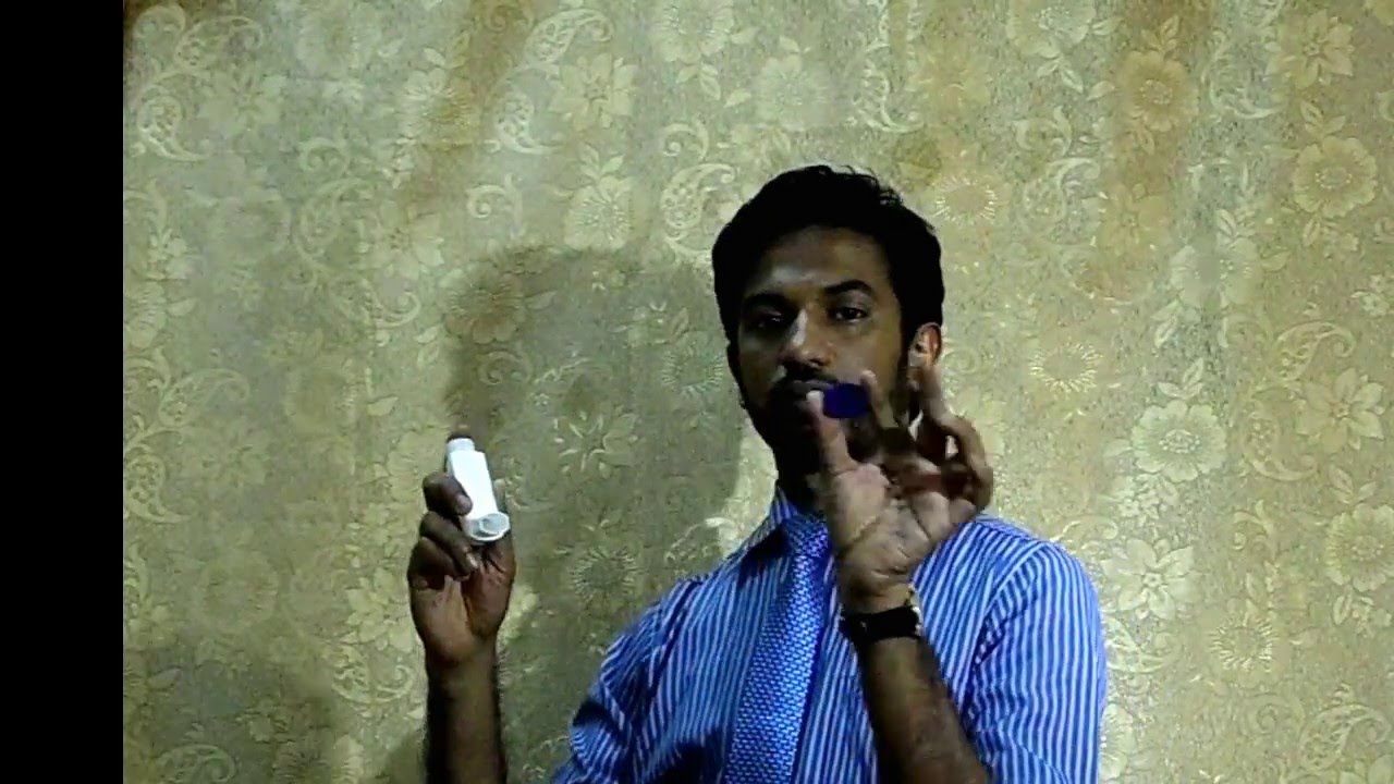 How to use a Metered dose inhaler (in Tamil)