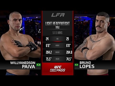 LFA 143: Bruno Lopes vs Willyanedson Paiva | September 30, 2022