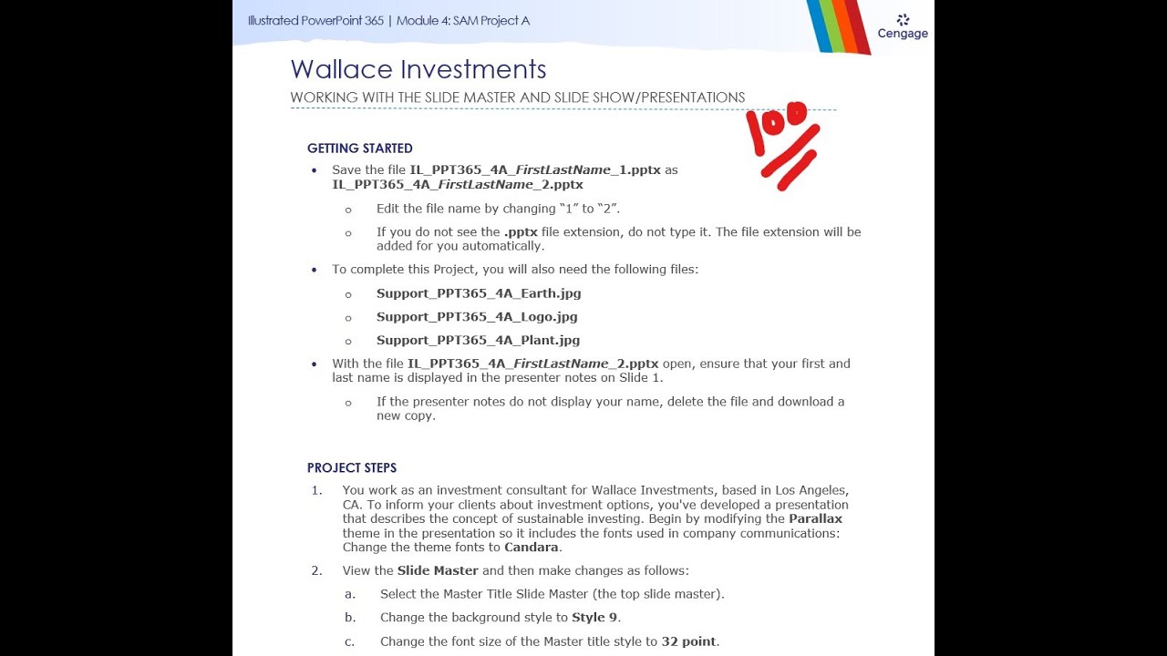 Illustrated PowerPoint 365 | Module 4: SAM Project A