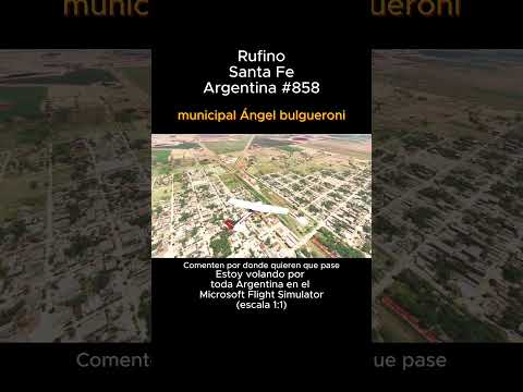 Rufino, Santa Fe desde el Microsoft Flight Simulator #rufino #santafe #msfs #joaha45 #argentina