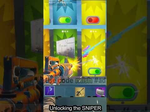 RAINBOW SNIPER FINAL UNLOCK in 1v1 With Every Gun Fortnite! 🌈 (HIVE Map Complete) #Shorts