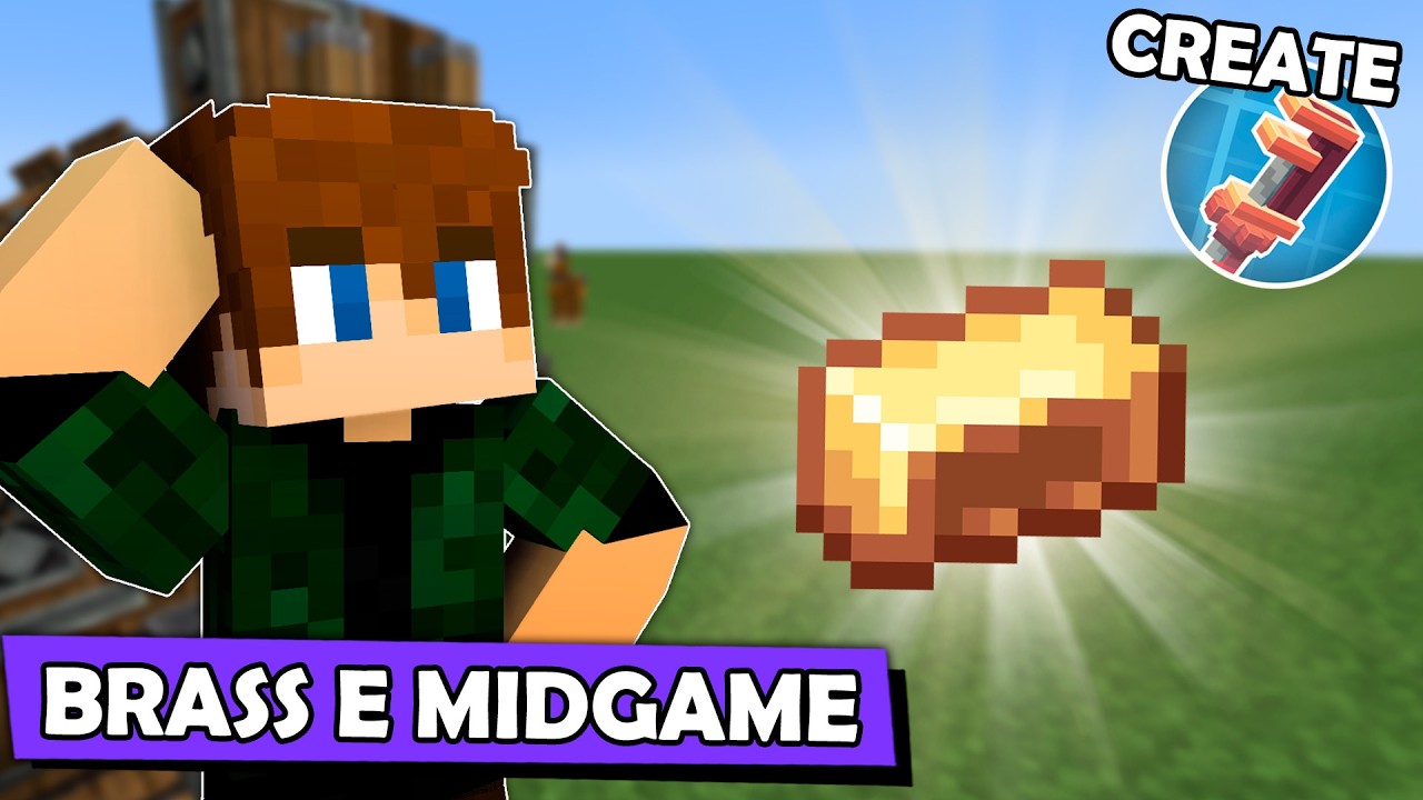 Facilitando o CREATE - Criando Brass, Crusher e Deployer!!! - E03 [Minecraft Mods Tutorial]