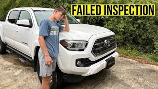 We Failed Inspection on our Toyota Tacoma Build