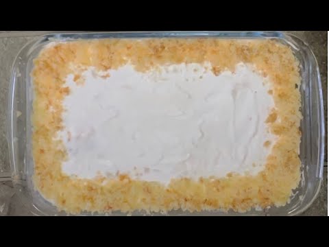 Yummy coconut cake and cream…need only 4 ingredients…it will take only 10 minutes to make