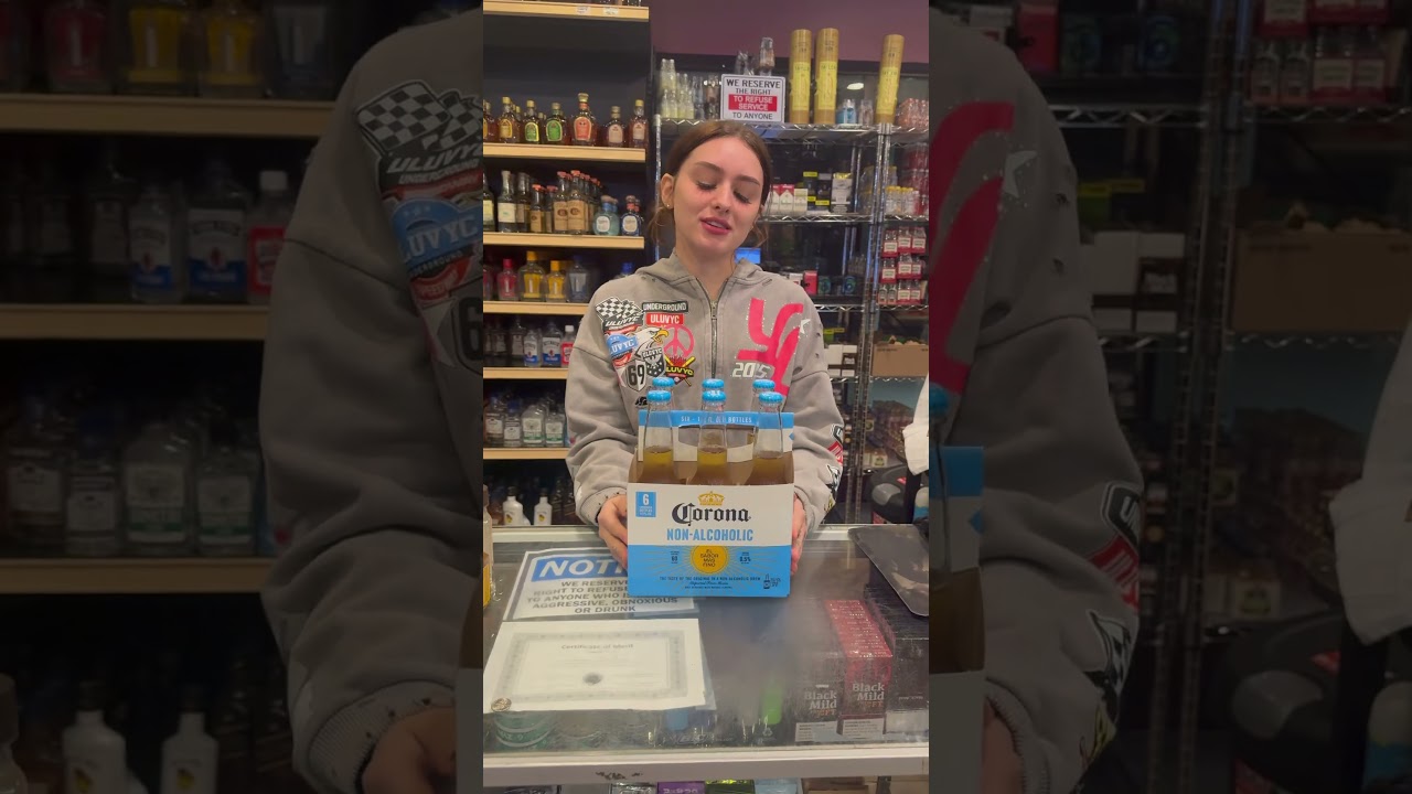 Can nonalcoholic beer get you drunk? #corona #liquorstore ￼