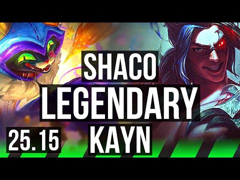 SHACO vs KAYN (JGL) | Legendary | KR Master | 25.15