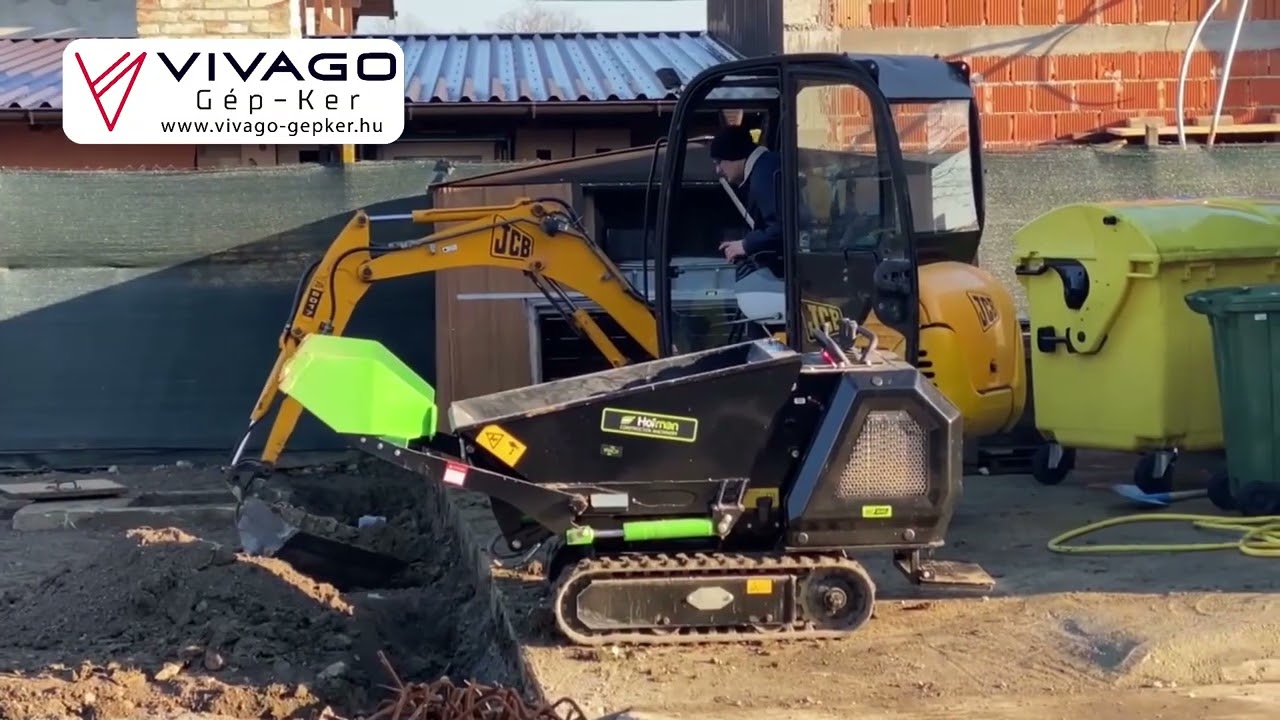 Önrakodó és magasemelésű mini dömper - motoros talicska – HOFMAN VANCH MD 800 PLUS - Dízel