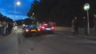 video: Stevenage crash: 17 injured at modified car club meet as vehicles plough into crowd after 'reckless doughnut manoeuvre'