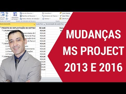 Gestão de Projetos - Diferenças MS Project 2013 e 2016
