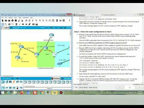 10.2.4.3 Packet Tracer–Troubleshoot Multiarea OSPFv2