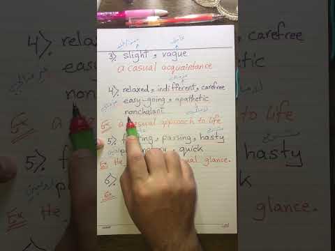 a word with different meanings #nonchalant #indifferent