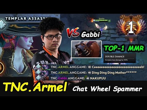 TNC Armel - [Templar Assassin] Top1 MMR  Insane Damage vs Gabbi Ti9 Chat wheel Spam Dota 2 7.21d