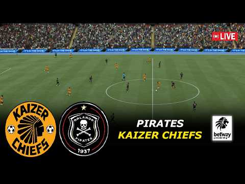 🔴Kaizer Chiefs vs Orlando Pirates LIVE | Betway Premiership 2025/26 | eFootball Pes21 Simulation