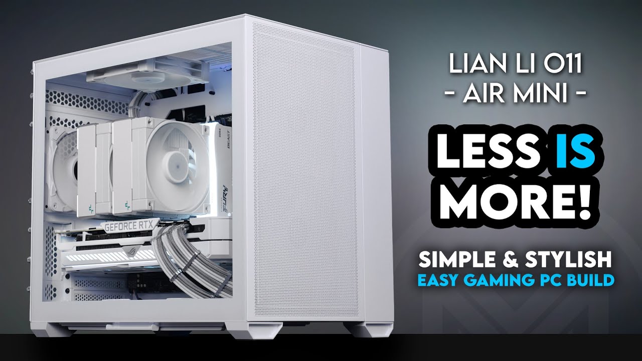 Back to Basics! | Lian Li O11 Air Mini White, Easy Gaming PC Build | DeepCool AK620, Strix B760-G