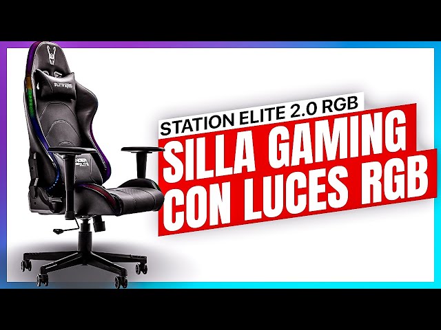 Woxter Stinger Station Elite Chaise de jeu RVB avec LED video