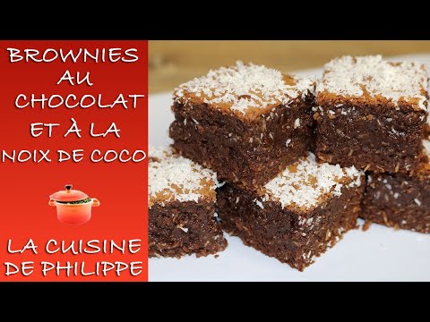 Chocolate and Coconut Brownies