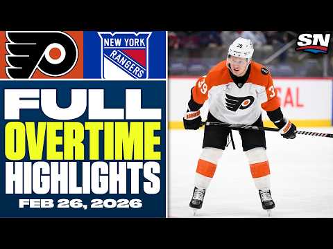 Philadelphia Flyers at New York Rangers | FULL Overtime Highlights - February 26, 2026