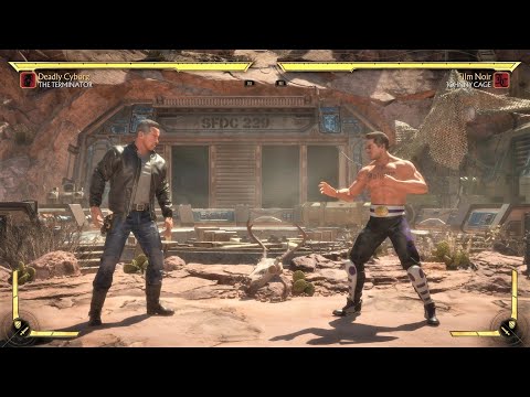 The Terminator vs Johnny Cage (Hardest AI) - Mortal Kombat 11