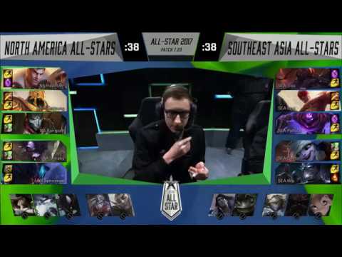 [LOL All-Star 2017] GPL Levi (Leesin) vs NA LCS Highlights | NA LCS All-star vs GPL All-star