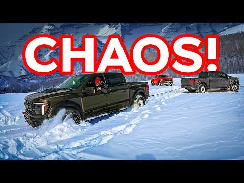 RAPTOR RESCUE CHAOS! 3 Raptors vs. Deep Snow!