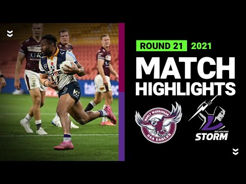 NRL Highlights | Sea Eagles v Storm Match Highlights | Round 21, 2021 | Telstra Premiership | NRL