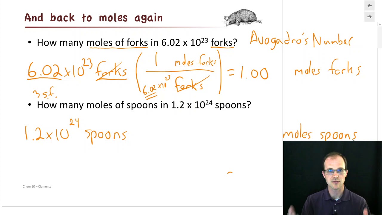 Chemical Quantities and Reactions, part 1 - counting in chemistry: The mole