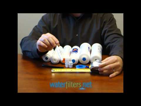 Inline Water Filters Overview - sizing and connection types