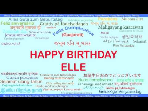 Elle   Languages Idiomas - Happy Birthday