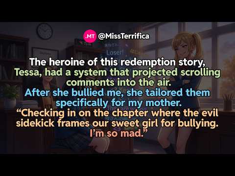 The heroine of this redemption story, Tessa, had a system that projected scrolling comments into...