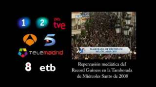 preview picture of video 'Tamborada de Hellín. Repercusión mediática del Record Guiness'