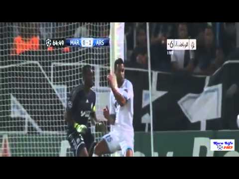 Marseille vs Arsenal 1-2 Theo Walcott Amazing Goal 18 09 2013