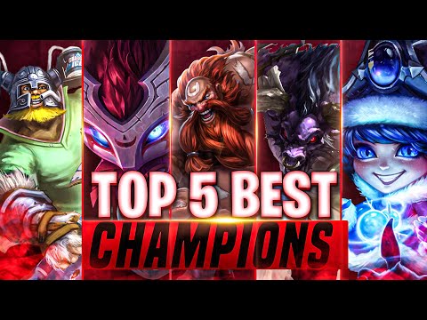 TOP 5 CHAMPIONS IN WILD RIFT FROM PATCH 2.0a!