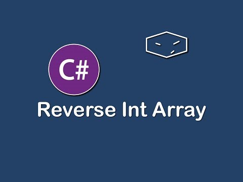 reverse int array in c