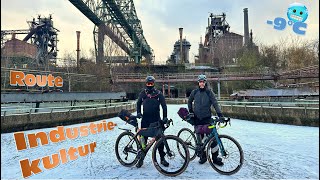 Bikepacking bei -9°C ❄️ | Route Industriekultur im Winter | Kälte, 180 Kilometer