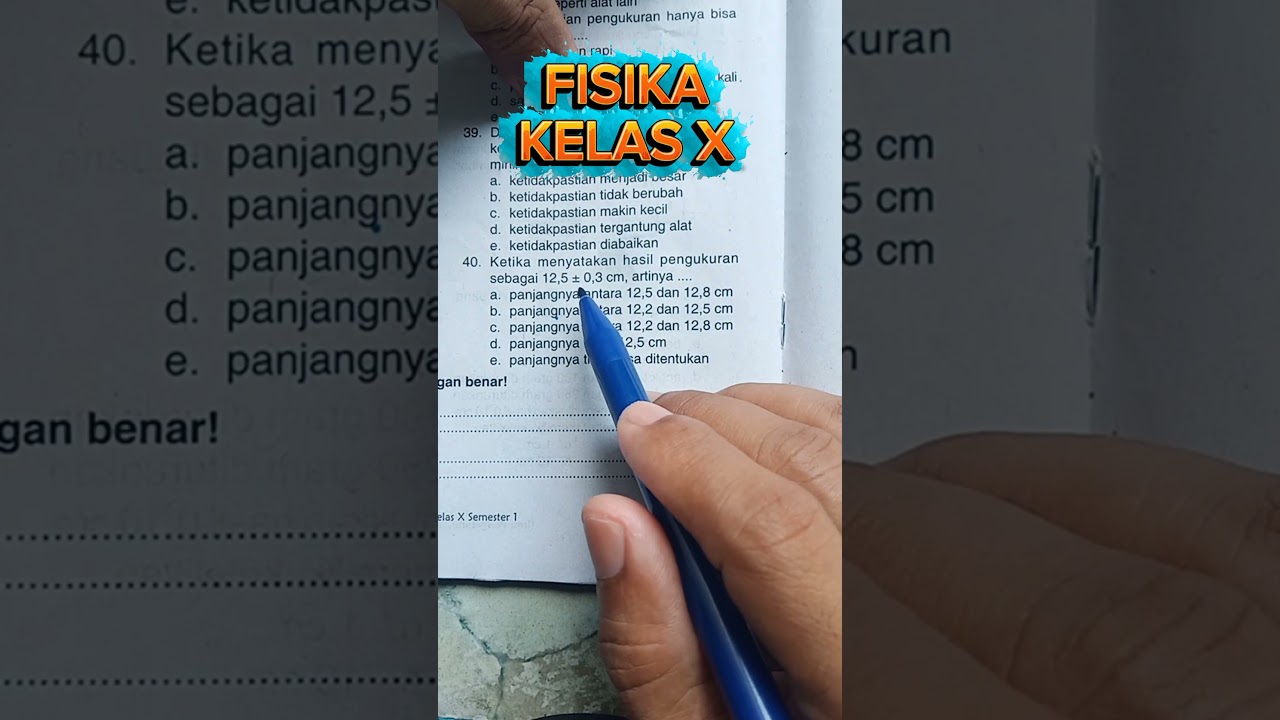 Pembahasan Soal Fisika kelas 10 materi pengukuran #kelasfisika #pembahasansoal #belajar