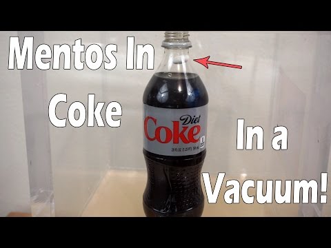 What Happens When You Drop a Mentos in Coke in a Vacuum Chamber? Video