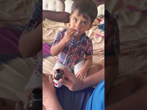 2 years old baby drinking tonic #cute #babyvideos #tonic