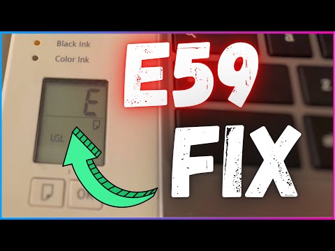 So beheben Sie den Fehler E59 auf einem Canon-Drucker