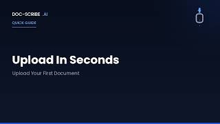 Upload your first document
