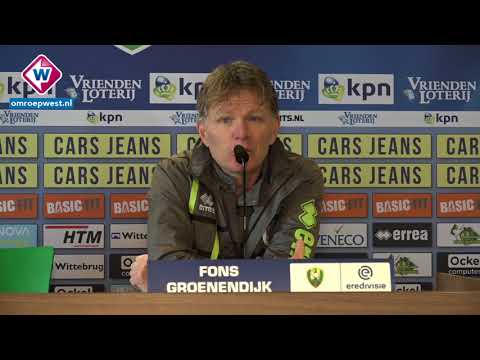 ADO-trainer Fons Groenendijk blikt vooruit op Ajax - ADO Den Haag